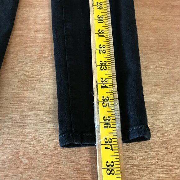 Frame Le Skinny De Jeanne Jeans Women 27 Black Mid Rise Stretch Preppy Sculpting - Picture 7 of 14